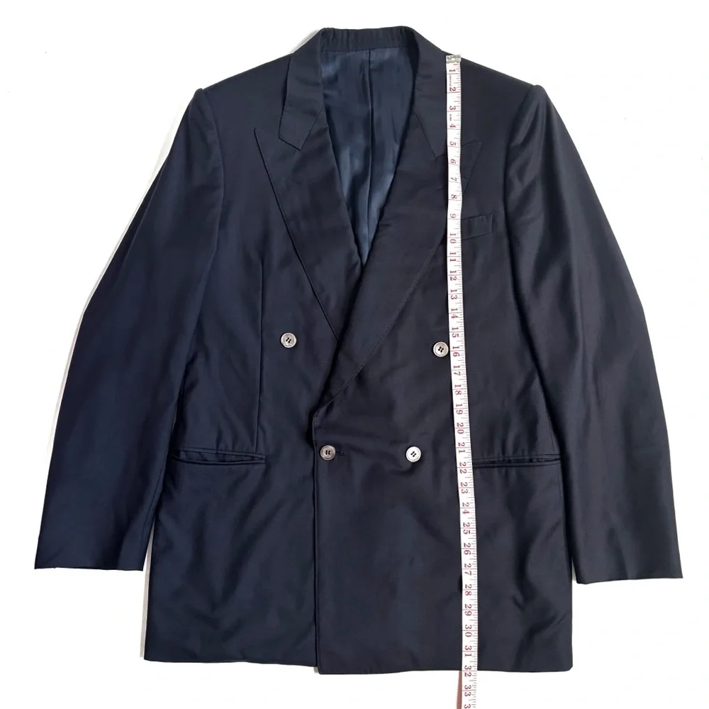 Canali Loro Piana Tyrone Wool Classic Black Men's Blazer Size 50